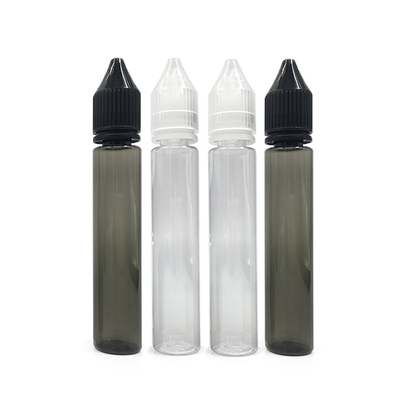 Garrafa redonda de vidro impressa com ecrã transparente para E-Liquids