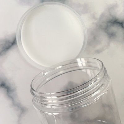 Cheap Wholesale garrafa de plástico transparente transparente com tampa frascos de plástico pote em forma de garrafa de plástico para esfregar com fornecimento de fábrica