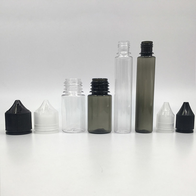 Garrafa de gotejamento compressável com design transparente e impressão em tela
