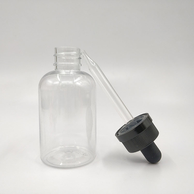 Customize Plastic Dropper Bottles 10ml 15ml 20ml 30ml 40ml 50ml 60ml 70ml 100ml 120ml Screw Cap Transparente