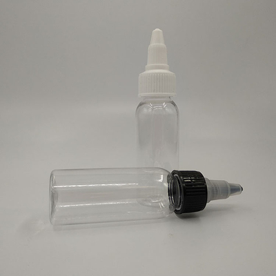 10ml 15ml 20ml 30ml 40ml 50ml 60ml 70ml 100ml 120ml Garrafas de plástico com logotipo personalizado