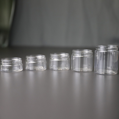 Impressão personalizada frasco plástico cosmético 10ml 15ml 30ml 60ml 80ml 100ml 120ml 150ml transparente para embalagens cosméticas