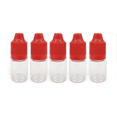 Garrafa líquida de 18 mm de tamanho E com tampa de parafuso PET resistente a produtos químicos