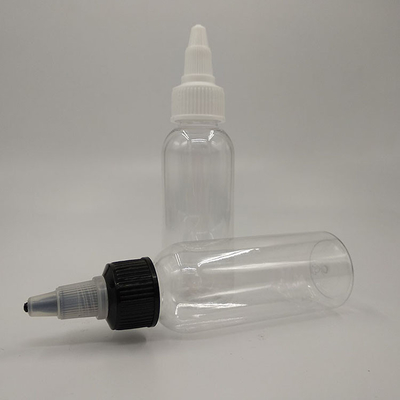Garrafas de gotejamento PET Garrafa de compressão transparente de plástico com tampa de parafuso Tipo de vedação