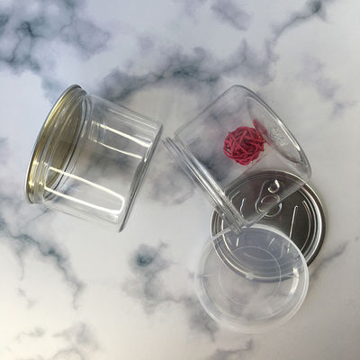 Frascos de plástico para animais de estimação com tampa de fácil abertura e personalizável