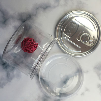 Frascos de plástico para animais de estimação com tampa de fácil abertura e personalizável