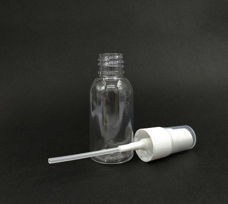 Botelha de spray de plástico PET com 10 ml 15 ml 30 ml 50 ml 60 ml 70 ml 100 ml 200 ml 500 ml Capacidade