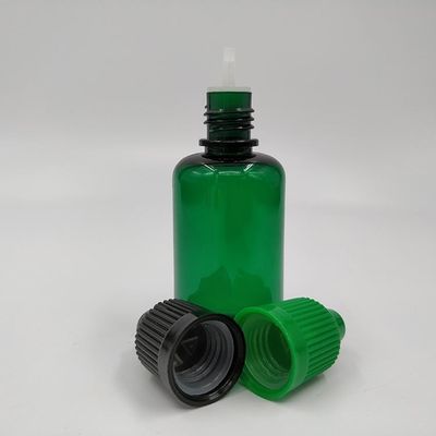 18 mm de tamanho de pescoço, à prova de crianças, frasco de líquido com forma redonda e manuseio de superfície de impressão em tela