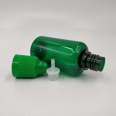 18 mm de tamanho de pescoço, à prova de crianças, frasco de líquido com forma redonda e manuseio de superfície de impressão em tela