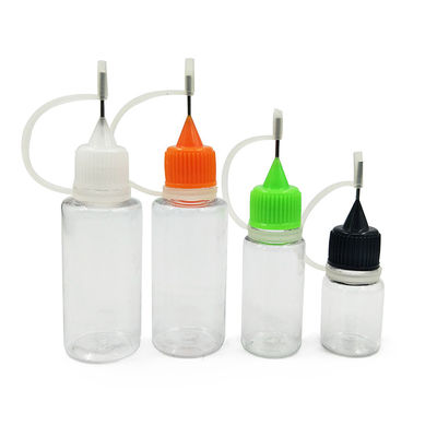 Botelha líquida PET E de 10 ml com manipulação da superfície de impressão em tela