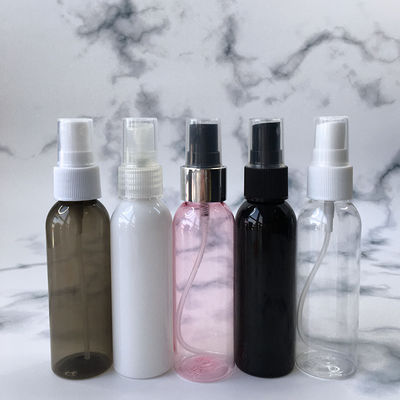 Botão de spray PET transparente de plástico 10ml 15ml 30ml 50ml 60m 70ml 100ml 200ml 500ml Durável e transparente