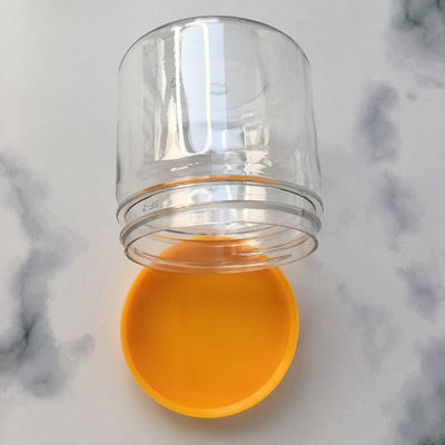 85 recipientes de frascos de plástico de diâmetro duráveis e seguros com vedação de folha de alumínio