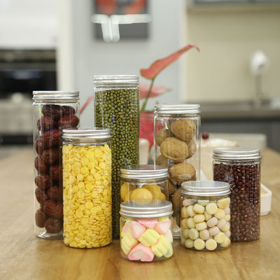 Venda Quente Containers de qualidade para animais de estimação frascos de plástico de qualidade alimentar frascos de plástico Premium frascos de plástico para frutas secas com amostra gratuita