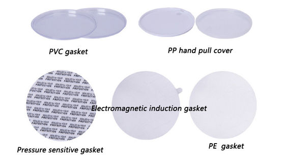 Impressão personalizada Jar de creme de plástico com boca larga e tampa de alumínio