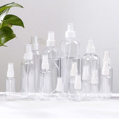 Botão de pulverização PET transparente com superfície lisa Solução de embalagem profissional