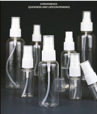 Botão de pulverização PET transparente com superfície lisa Solução de embalagem profissional