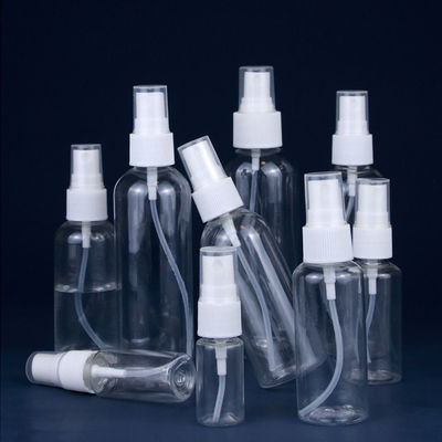 Botão de pulverização PET transparente com superfície lisa Solução de embalagem profissional