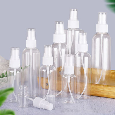 Botão de pulverização PET transparente com superfície lisa Solução de embalagem profissional