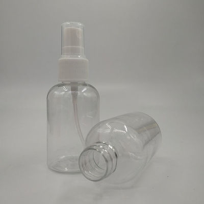 Frasco de spray de névoa desinfetante para as mãos com logotipo personalizado, plástico PET ecológico, recarregável