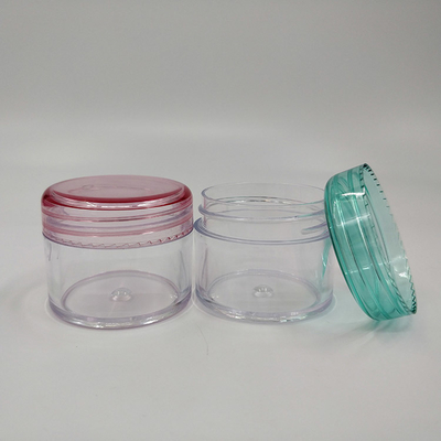 Recipiente cosmético de plástico com impressão personalizada, perfeito para a solução de embalagem do seu produto