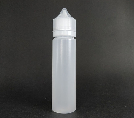 Frasco de e-líquido para serigrafia PE com gargalo de 18mm e tratamento de superfície
