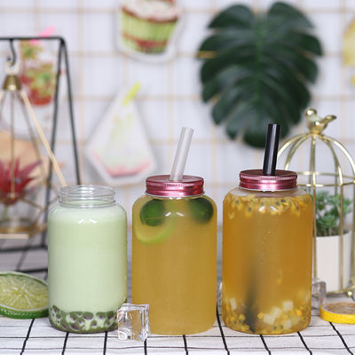 Frascos de Chá com Leite Modernos 0,5kg Capacidade Tampa de Rosca para Embalagem Personalizada