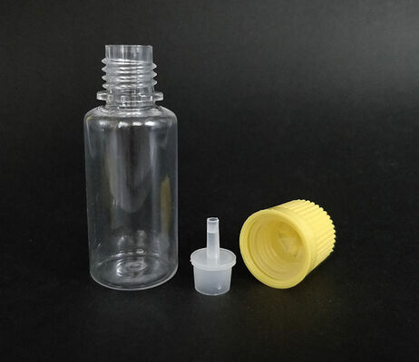 Garrafa líquida de garganta à prova de crianças Tipo E Com múltiplas capacidades 10ml 15ml 30ml 40ml 60ml 80ml 100ml Construída com PET