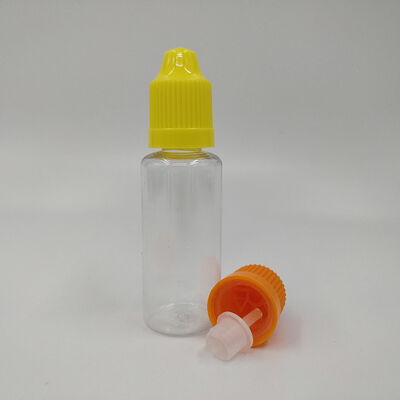 Garrafas de garganta à prova de crianças para recipientes líquidos de 18 mm concebidas para satisfazer as normas de segurança e garantir um fechamento à prova de crianças em embalagens líquidas