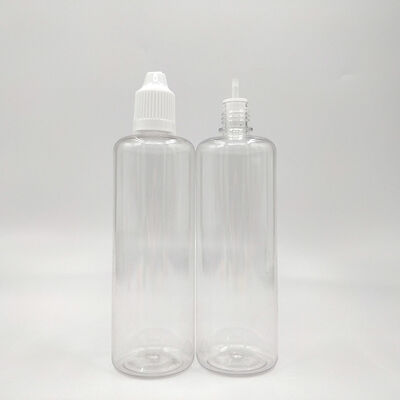 Garrafa líquida transparente E que oferece personalização de logotipo personalizado adequado para embalagens de suco e vedação à prova de vazamento