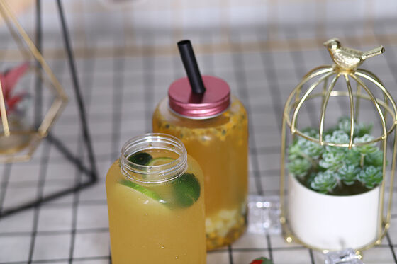 Garrafas de Chá com Leite à Prova de Vazamento, Formato Quadrado e Redondo, Perfeitas para Distribuidores Comerciais de Bebidas e Varejistas