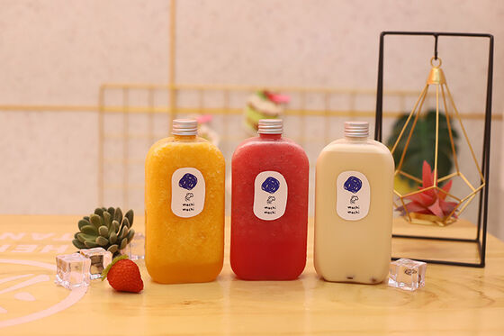 Jarros de chá de bolhas de plástico transparentes recipientes transparentes que permitem fácil identificação do conteúdo perfeito para lojas de chá de bolhas