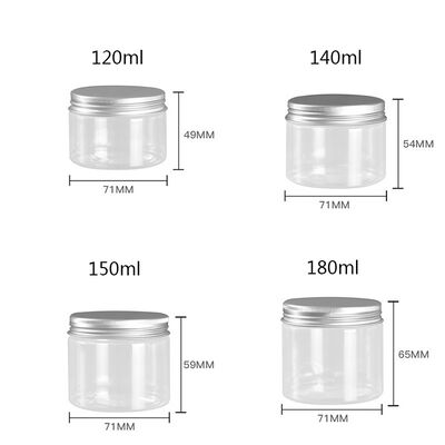Customização recipientes de frascos de plástico recipientes duráveis reutilizáveis adequados para embalagens de alimentos cosméticos e farmacêuticos