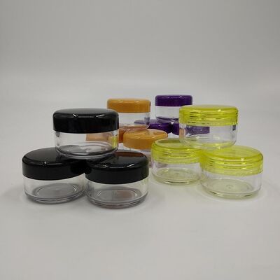 Superfície lisa Jar de beleza de plástico personalizado Embalagem cosmética ideal para cremes de cuidados com a pele Design durável e leve