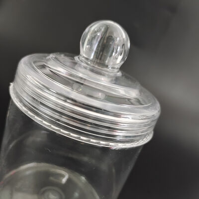 Capa de plástico recipientes de frascos de plástico design transparente personalização oferecida grande embalagem