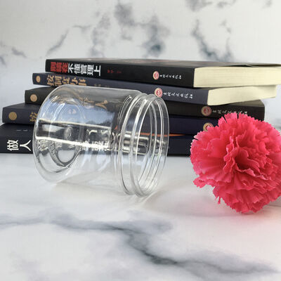 Jar Plastic Jar Containers 100 Diameter Featuring Logo Customization Adequado para suplementos alimentares e produtos cosméticos