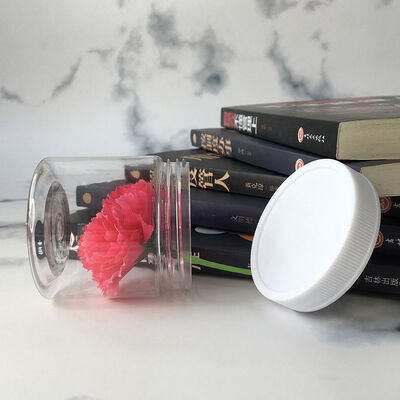 Jar Plastic Jar Containers 100 Diameter Featuring Logo Customization Adequado para suplementos alimentares e produtos cosméticos