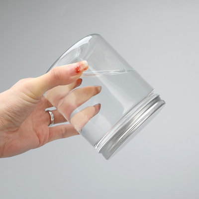 frasco plástico do ANIMAL DE ESTIMAÇÃO sextavado do recipiente de armazenamento do alimento da porca dos doces 300ml