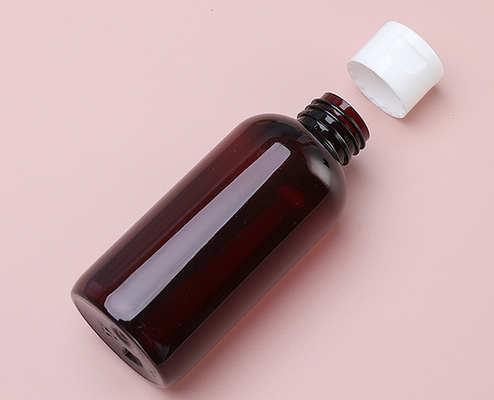 Garrafas de loção de plástico de colarinho de HDPE com manuseio de superfície de rotulagem e capacidade de garrafa de 250 ml