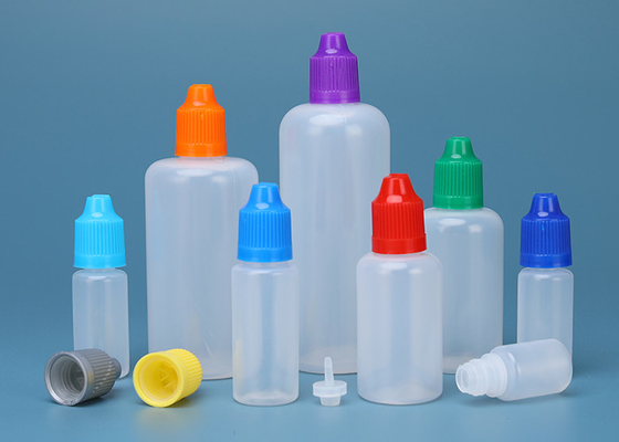 Garrafas líquidas sem perigo para as crianças do conta-gotas de olho da garrafa 30ml do tampão E da calcadeira