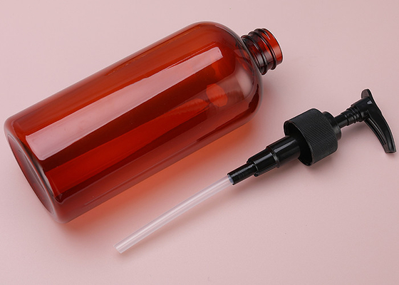 garrafas plásticas claras da loção do distribuidor da lavagem do corpo do condicionador do champô 500ml com bombas