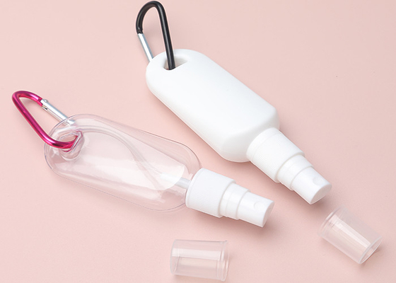 O Sanitizer plástico da mão do curso da corrente chave engarrafa ODM OBM do OEM 30ml