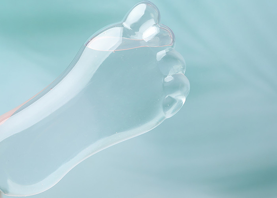 Garrafa recarregável plástica da corrente chave da forma 30ml 60ml do pé com Flip Cap
