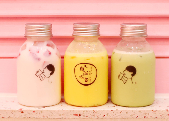 11oz Juice Bottles For Juice Packaging reciclável plástico frio - pressionou
