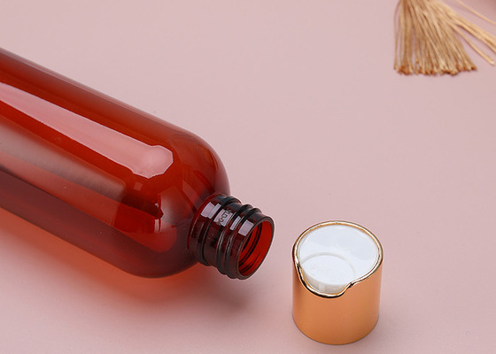 garrafas superiores do parafuso plástico de pouco peso do aperto 230ml com o tampão de parafuso do ouro