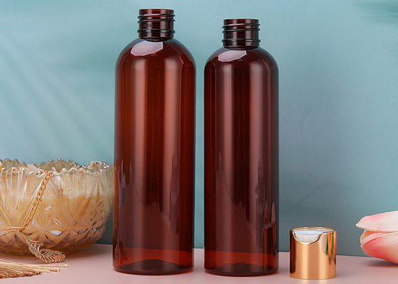 garrafas superiores do parafuso plástico de pouco peso do aperto 230ml com o tampão de parafuso do ouro