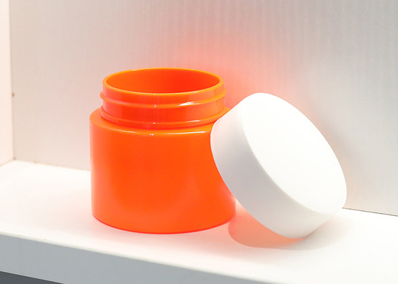 Embalagem de plástico acrílico para animais de estimação, cosmético para o rosto e embalagem, manteiga para o corpo, loção para os olhos, creme para os olhos, frasco para esfregar os lábios, recipiente com