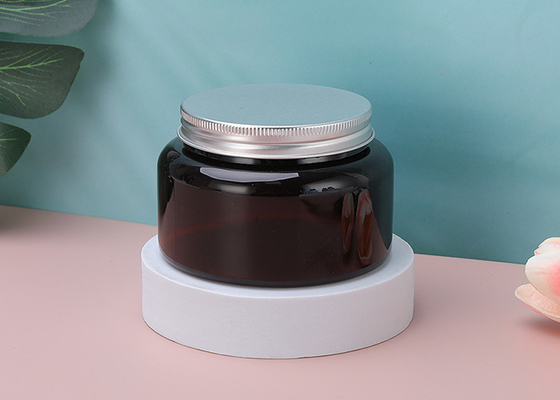 A parte superior plástica do parafuso do tampão de alumínio do pó engarrafa os frascos 180ml cosméticos