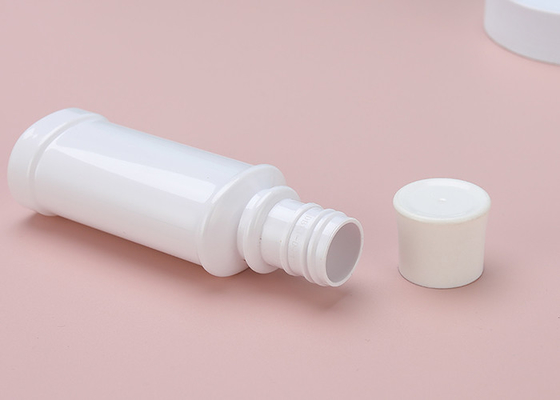Garrafa recarregável plástica cosmética do colutório 80ml com tampão de parafuso