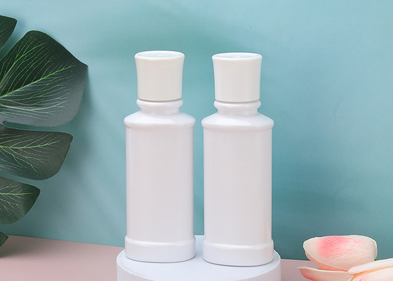 Garrafa recarregável plástica cosmética do colutório 80ml com tampão de parafuso