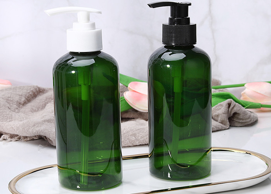 Venda Quente PET Limpa Limpa 500ml Gel de Chuveiro Botão de Plástico Cuidados de Cabelo Branco Quadrado Flat Shampoo Loção Bomba Botão de Plástico